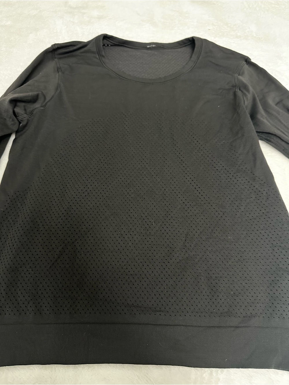 lululemon athletica Black Long Sleeve Performance Top - Picture 2 of 4